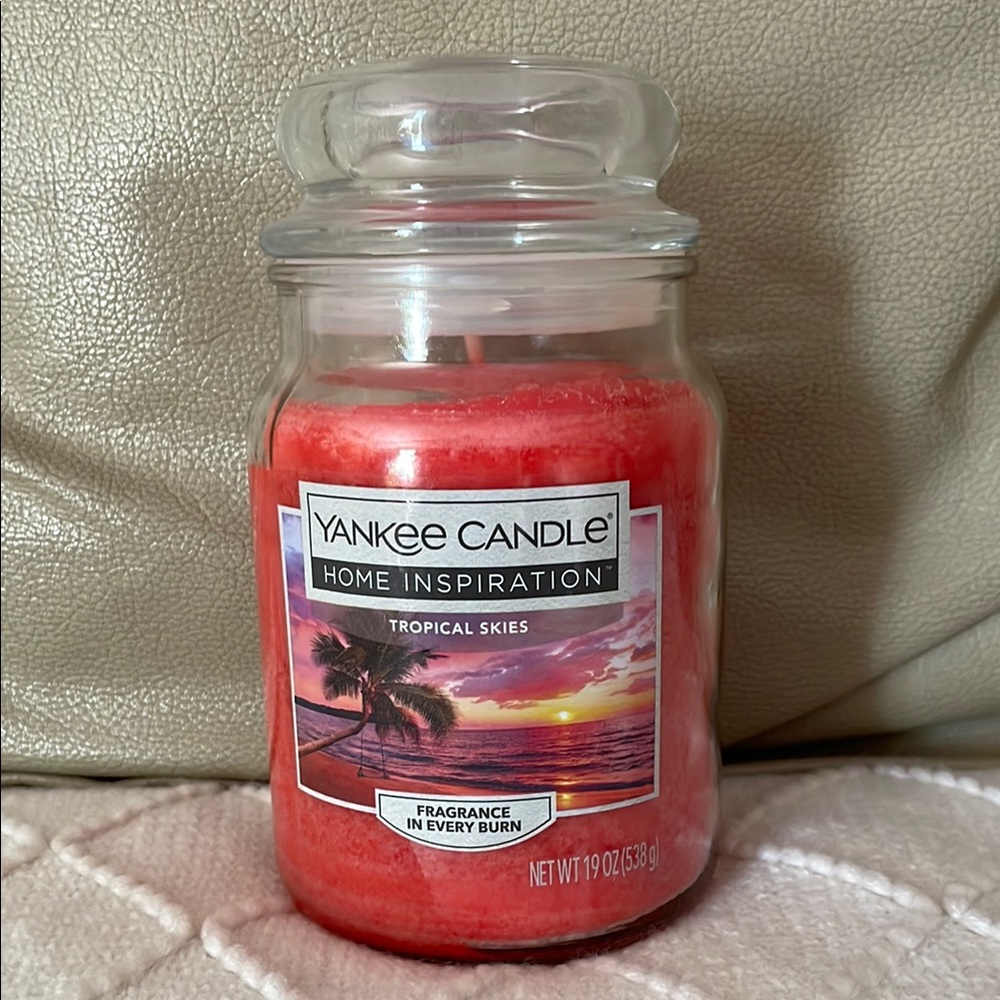 NWT Yankee Candle Tropical Skies Jar 19 OZ. - Picture 1 of 3